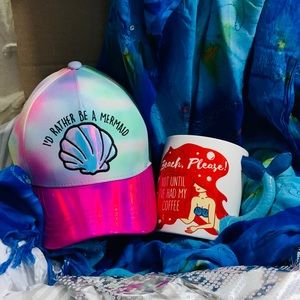 Rather Be A Mermaid Hat Cup Gift Box Bundle